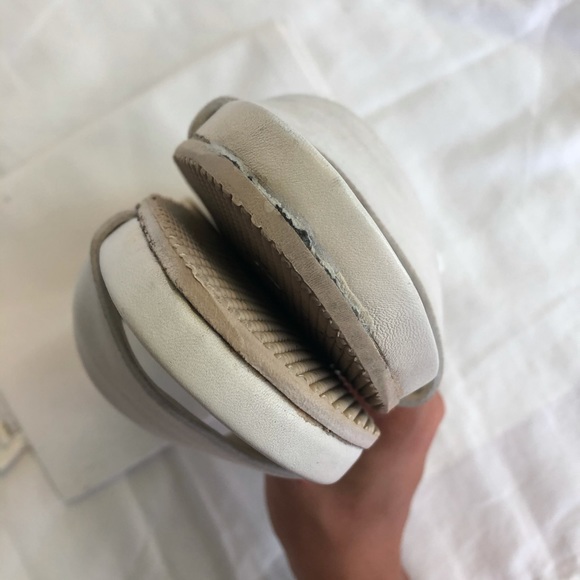 Helmut Lang white suede slides sandals - Picture 6 of 9